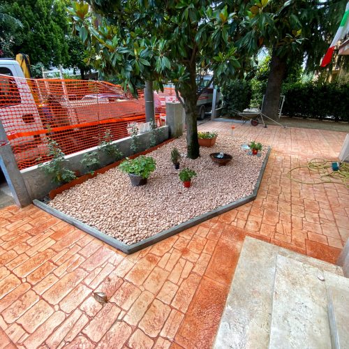 Pavimentazione cemento stampato